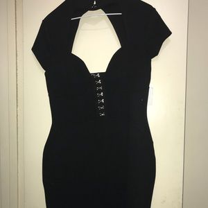 Black bodycon dress (L)